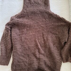 Aerie Chocolate Brown Cowl Neck Sweater